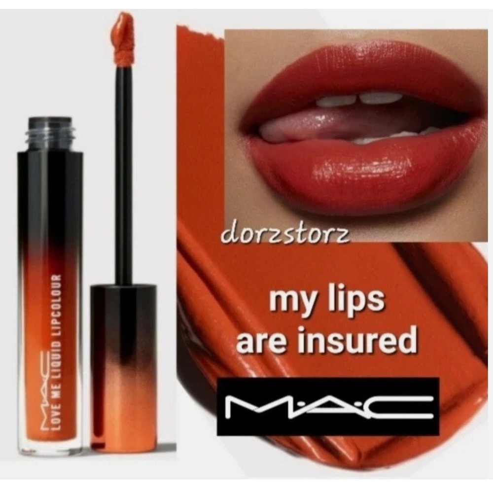 MAC Love Me Liquid Lipcolour 487 My Lips Are Insured 0.1oz Satin Lipstick NEW